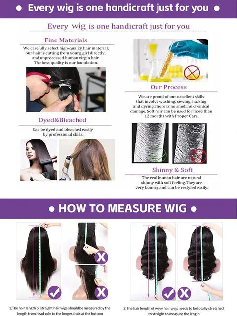 250 Density 13x4 13x6 HD Transparent Lace Frontal Wig Brazilian Wigs Human Hair 5x5 Gluess Wig Bone Straight Hair For Women