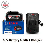 Bosch 18V 6.0Ah Genuine Battery BAT609 BAT609G Original Rechargeable Lithium-Ion Power Tool Battery