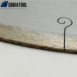 SHDIATOOL 1pc 300MM/12" Ceramic Blades With Hook Slot Diamond Saw Blades Tile Porcelain Cutting Disc Bore 60mm with 50mm washer