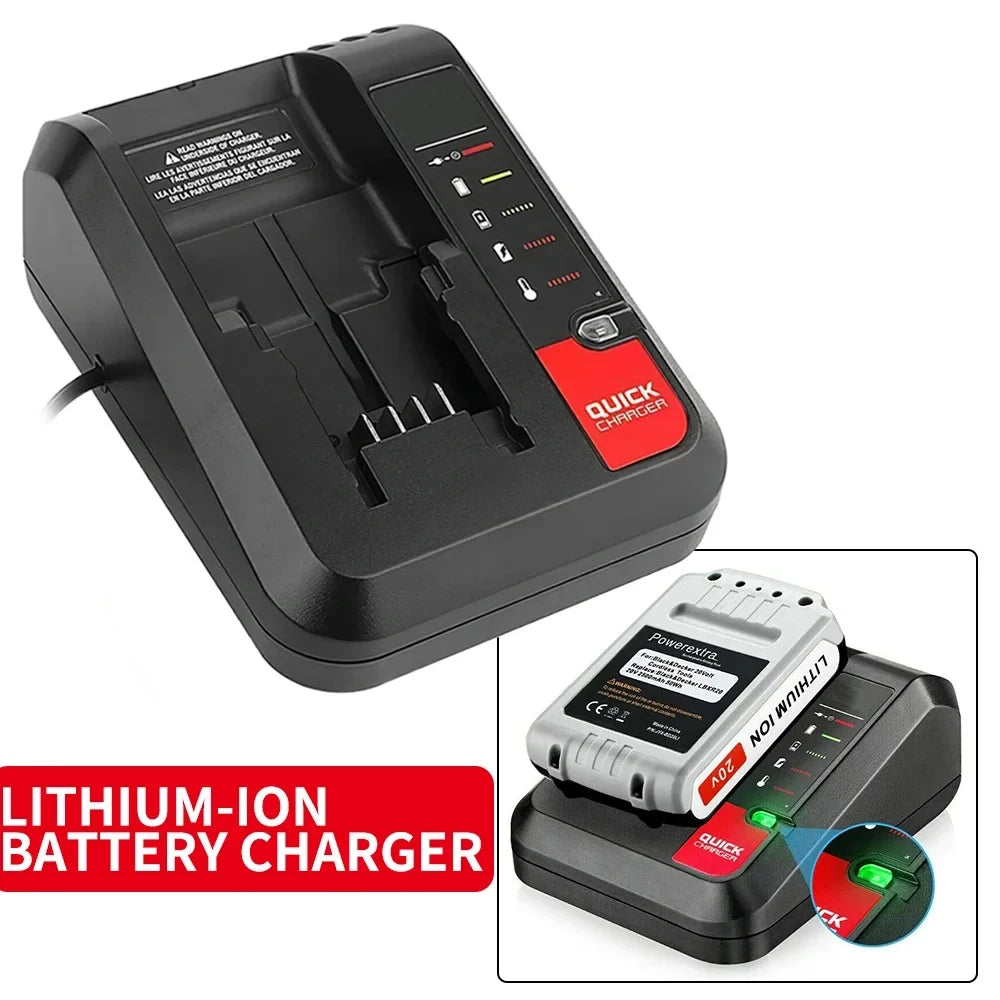 PCC692L Li-Ion Battery Charger For Black Decker For Porter Cable for Stanley PCC690L FMC692L FMC690L FMC688 FMC686 LBXR20 LBXR20