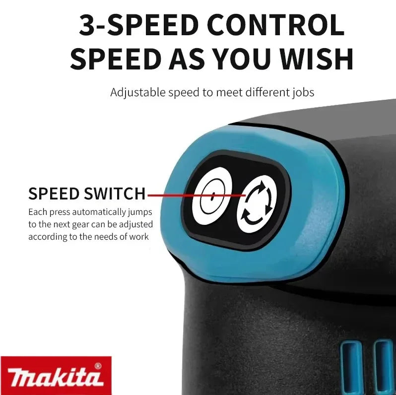 Makita Cordless Rechargeable Disc Brushless Random Orbital Sander Woodworking Sanding Putty Polishing Bare 18V/20V Tool