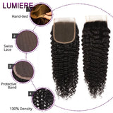 Virgin Raw Afro Kinky Deep Water Curly Wave Bundle With HD Lace Closure Frontal 3/4 Bundle With Frontal Raw Human Hair Extension