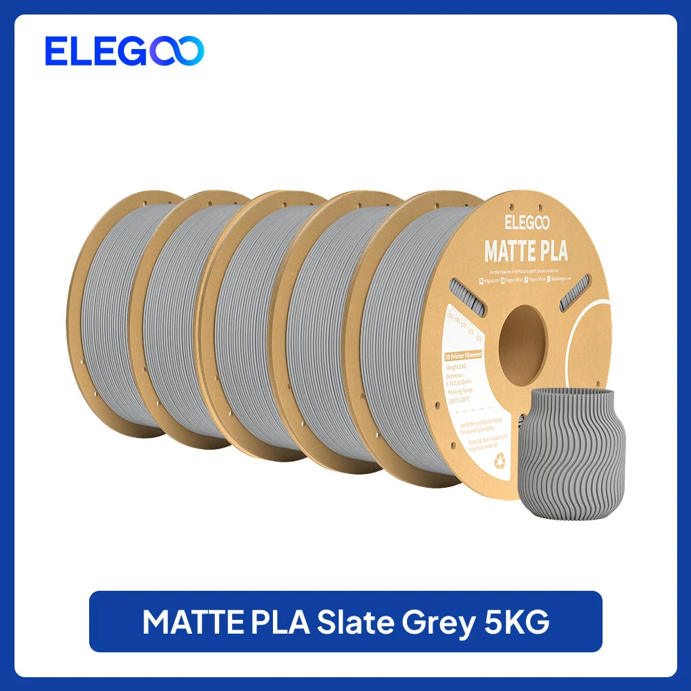 ELEGOO 4KG/5KG/10KG 1.75mm Matte PLA Filament