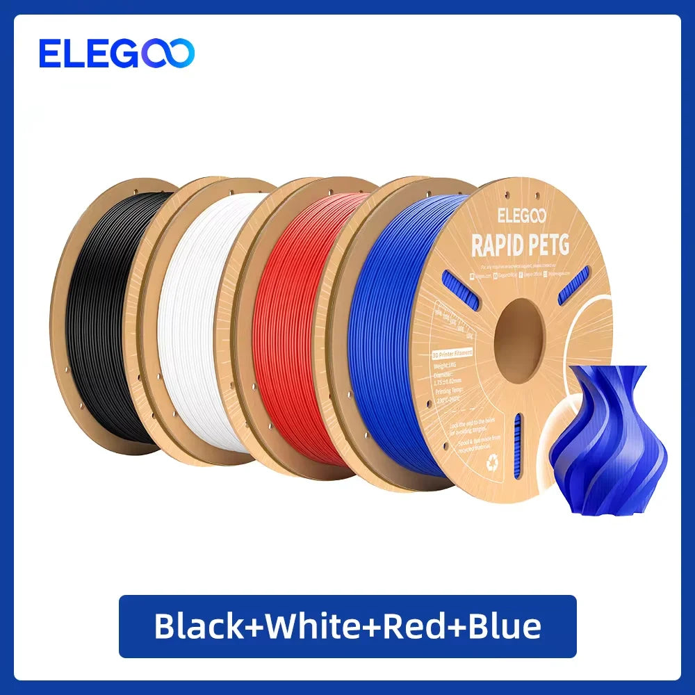 ELEGOO 4KG/5KG/10KG 1.75mm Rapid PETG Filament