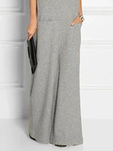 UOOZEE Women's Solid Color High Neck Pockets Elegant Maxi Dresses 2026 New Summer Short Sleeves Loose Urban Casual Long Dress