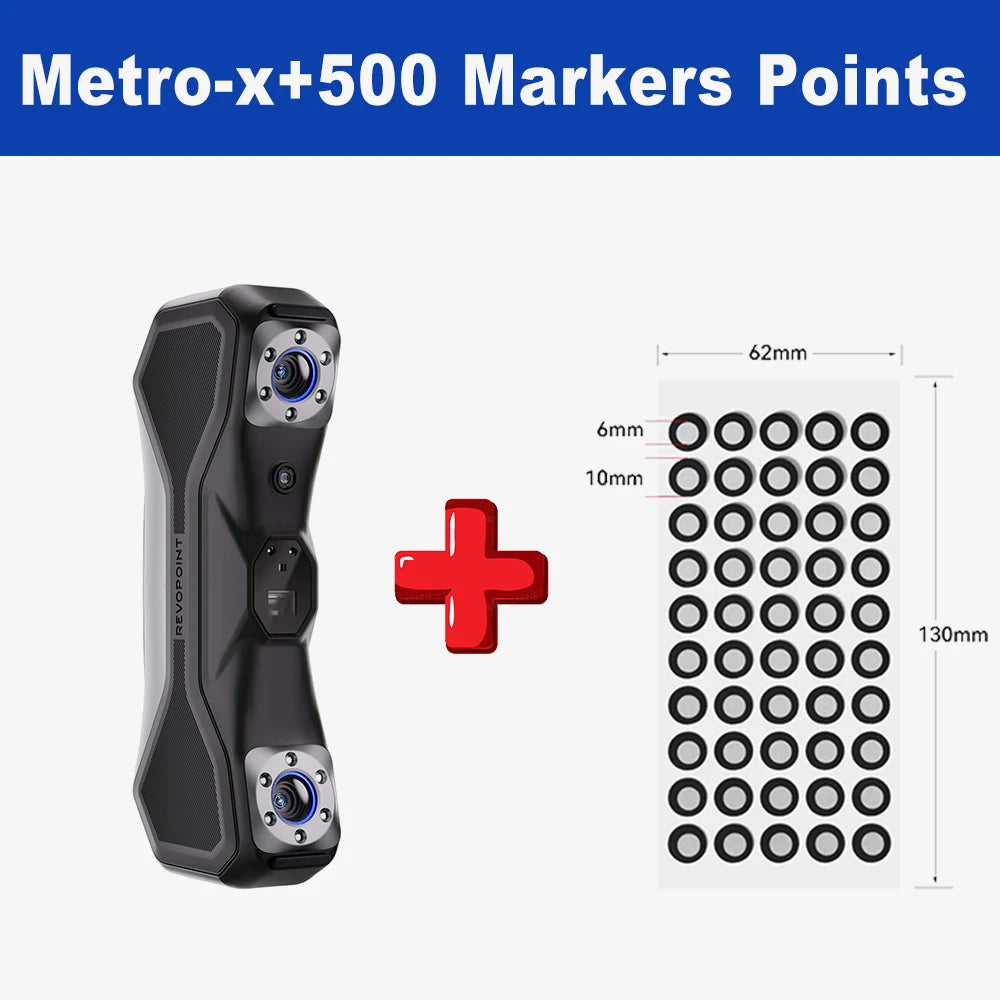 Revopoint metro X 3D BlueMultiple-line Laser Scanner For CAD Designer High Precision Up to 0.01mm(Send Free 500 6-10nm Markers)