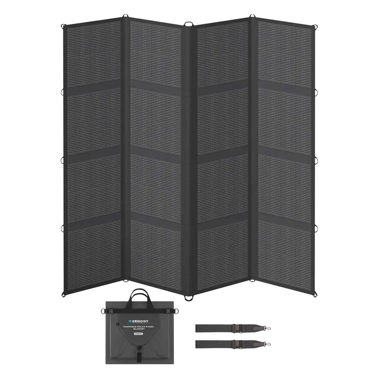 Renogy 400W Foldable Solar Panel Blanket, 25% N-Type Efficiency, Lightweight Portable Charger for RV, Camping, Off-Grid