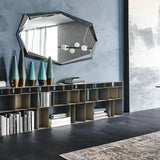 #Modern Modular Metal Bookcase Commercial Furniture Horizontal Vertical Stackable Bookshelf Hotel Office Shelves for Living Room