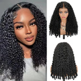 Burmese Curly Wigs Human Hair 7x6 Lace Frontal Wig 44 46 Inches For Women 7x6 Glueless Curly HD Lace Front Wigs With Spiral End