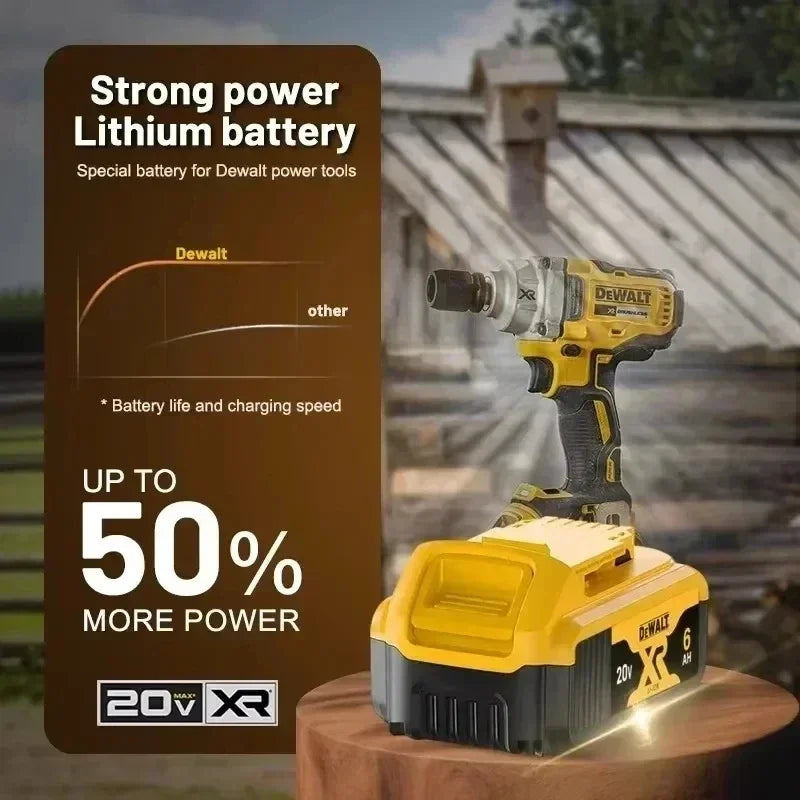 6Ah 9Ah DeWALT 100% Original Battery 20V/60V MAX FlexVolt for DCB606 DCB205 DCB206 DCB209 DCB182 Power Tool with Battery