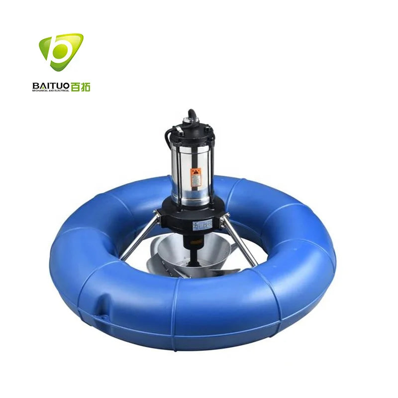 2hp Aquaculture Machine Fountain Water Pump Floating Splash Surge Wave Aerator for Fish Shrimp Pond Farming
