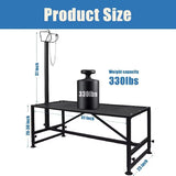 Sheep Milking Rack Adjustable Height Wool Trimming Fixation Metal Racks Sturdy and Durable Goat Trimming Farm Animal Supplies