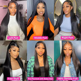 30 40 Inch Glueless Wigs Bone Straight 13x4 Lace Front Wig 13x6 HD Lace Frontal Wigs 5x5 Black Closure Brazilian Human Hair