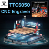 Twotrees 500W CNC Router TTC6050 CNC Engraver DIY Woodwork 600x500mm Laser Engraving Machine For Wood PVC PCB Glass DMF Metal