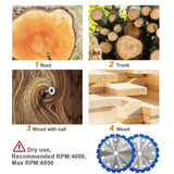 BRSCHNITT Diamond Saw Blades 1PC 9 Inch 230mm for Cutting Wood Roots Stumps Plastic Tubing - Separating Disc for Woodworking