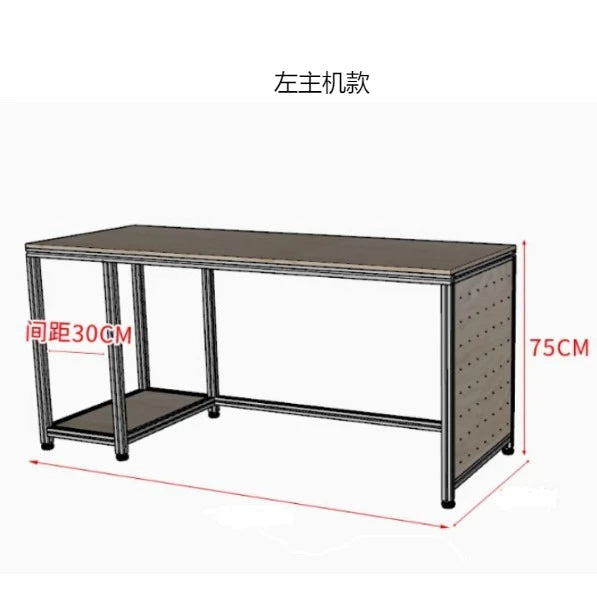 SM new home new wood computer desk workbench desk aluminum profile rectangular table