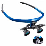 Dental Surgical Loupes 45° Ergo Deflection&Flip-up Medical Magnifier Professional Binocular Loupes for Dentist Magnetic Headlamp