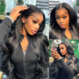 30 40 Inch Body Wave 5x5 Glueless Wigs Human Hair Wear and Go glueless