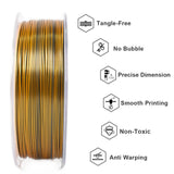 Geeetech 5Kg Three Tri Color Silk PLA Filament , 3D Filament 1,75 mm Spool Wire  (+/-0.03mm) Vacuum packaging, special color