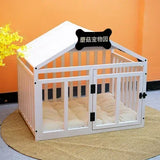 Premium  High-quality Wood Rabbit Box Dog Supplies Folding Corral Prefab Modular Crate Corral Para Mascotas