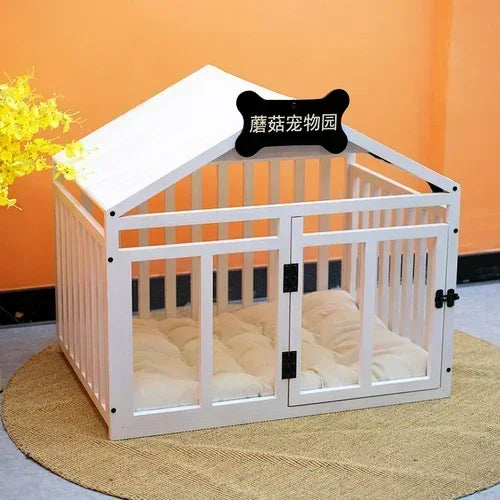 Premium  High-quality Wood Rabbit Box Dog Supplies Folding Corral Prefab Modular Crate Corral Para Mascotas
