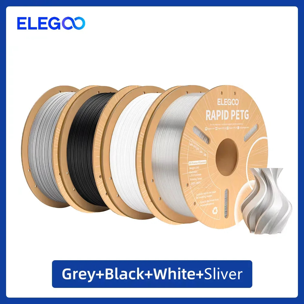 ELEGOO 4KG/5KG/10KG 1.75mm Rapid PETG Filament