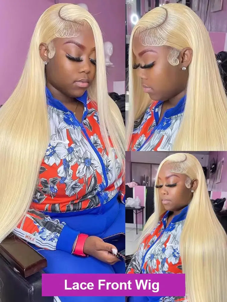 Blonde Wig Straight 613 Hd Lace Frontal Wig 13X6 13X4 Transparent