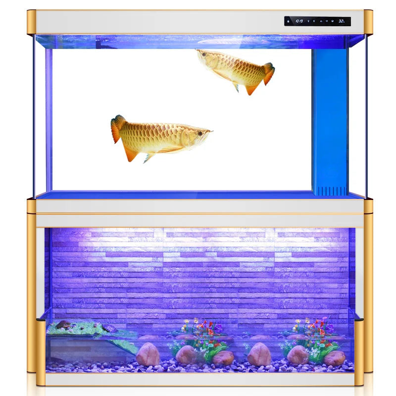 All-in-One AquariumHigh Quality Transparent Glass Fiberglass Aquarium Accessories For Fish Tank Lighting In Living Room Office I