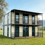 40Ft Luxury Tiny Villa Double Story Foldable Container House Expandable Modular Prefab Folding Container House Tiny Mobile Homes