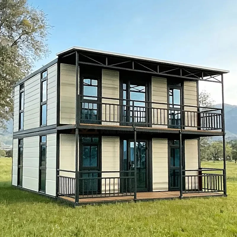 40Ft Luxury Tiny Villa Double Story Foldable Container House Expandable Modular Prefab Folding Container House Tiny Mobile Homes