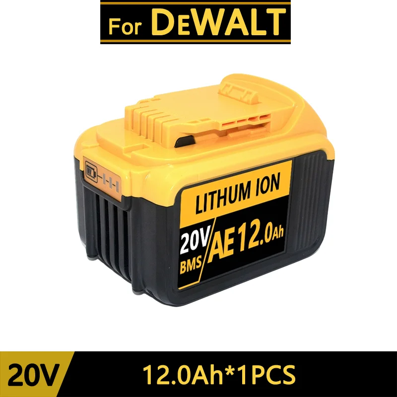 For DeWalt 20V Lithium Ion Batteries 20V 12Ah 18Ah DCB203 Li Ion Battery Replacement DCB206 DCB205 DCB204 DCB200 Power Tools