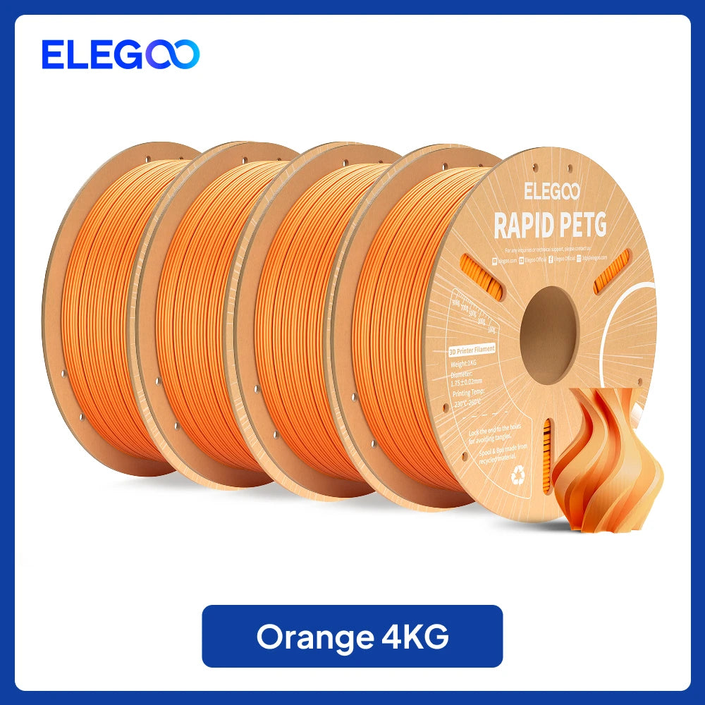 ELEGOO 4KG/5KG/10KG 1.75mm Rapid PETG Filament