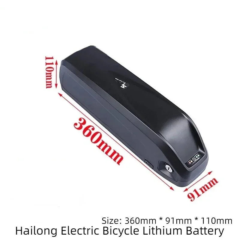 Hailong 100% 48V 15.0Ah 20.0Ah 21700 5C power battery, suitable for eight sided BBS02 BBS03 BBSHD motors, with BMS XT60 plug