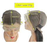13x4 Lace Front Short Bob Wig 350 Ginger Orange Color Straight