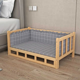 Solid Wood Dog House Dog Bed Smooth Polished Teddy Dog House Golden Retriever Detachable Pet Bed Solid Wood Cat Bed