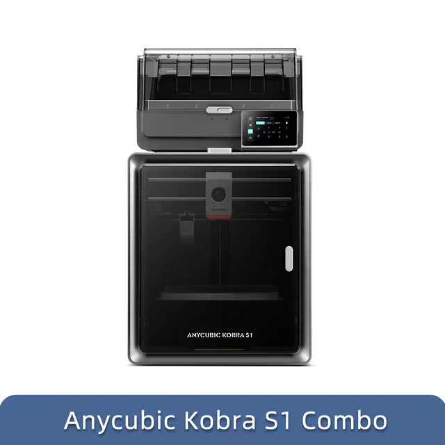 Anycubic Kobra S1 Combo Multi-Color 3D Printer Up to 600mm/s High Speed Printing Auto-Leveling Core XY Structure Direct Extruder