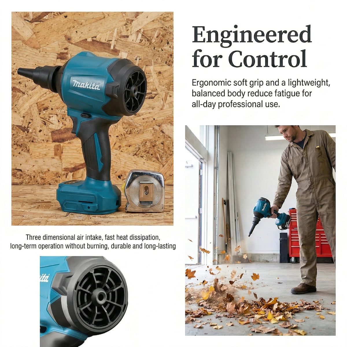 Makita power tools makita 18v tools DAS180 high-power air dust removal gun for blowing dust in narrow spaces power tools