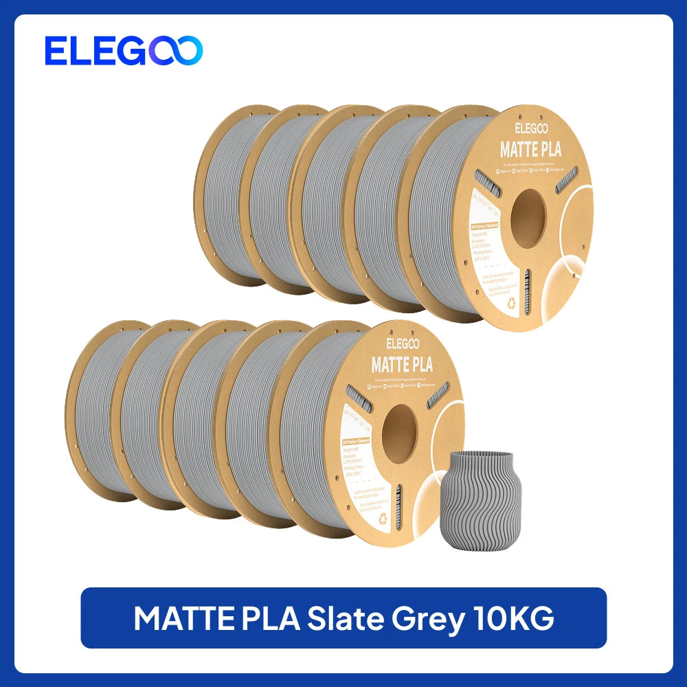ELEGOO Multiple-Color Matte PLA Filament 1.75mm 2KG/4KG/5KG/10KG For EU US