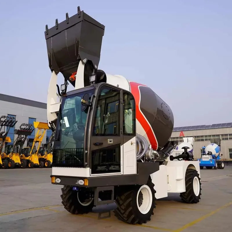 Automatic Feeding 3.5m3 5.6m3 6.6m3 Concrete Mixer Truck Self Loading Cement Mixing Machine