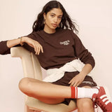 Sport Make You Health Letters Printing Cotton T Shirts Long Sleeve Loose Casual Retro Style Tees Ins Fashion 90's Women Shirts
