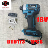 Battery 18V6.0AhMakita DTD173 Brushless Impact Driver Rechargeable Screwdriver Drills Cordless Power Tools 18V BL Motor Tools