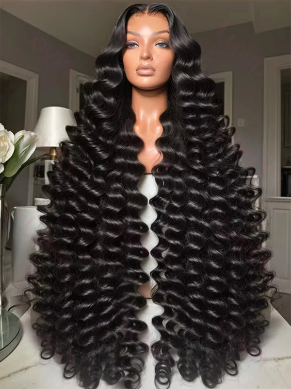 Loose Deep 13x6 Lace Front Human Hair Wig 30 40 Inches Brazilian Water