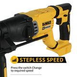 DEWALT 20V Brushless SDS-Plus Rotary Hammer 3J Impact 1165RPM 4300BPM for Concrete, Masonry, Drilling & Chiseling Jobs tools
