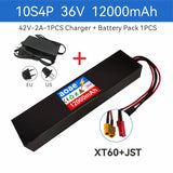 36V Lithium Battery Pack 10S4P 12Ah 14Ah 18650 Grade-A Cells 500W-1000W Built-in BMS for Kugoo M2 M2 Pro M2+ Electric Scooter