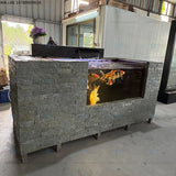 All-in-One AquariumMovable Metal Koi Fish Garden Fish Tank Above-Ground Pond Aquarium Filter System For Landscaping Decking Beau
