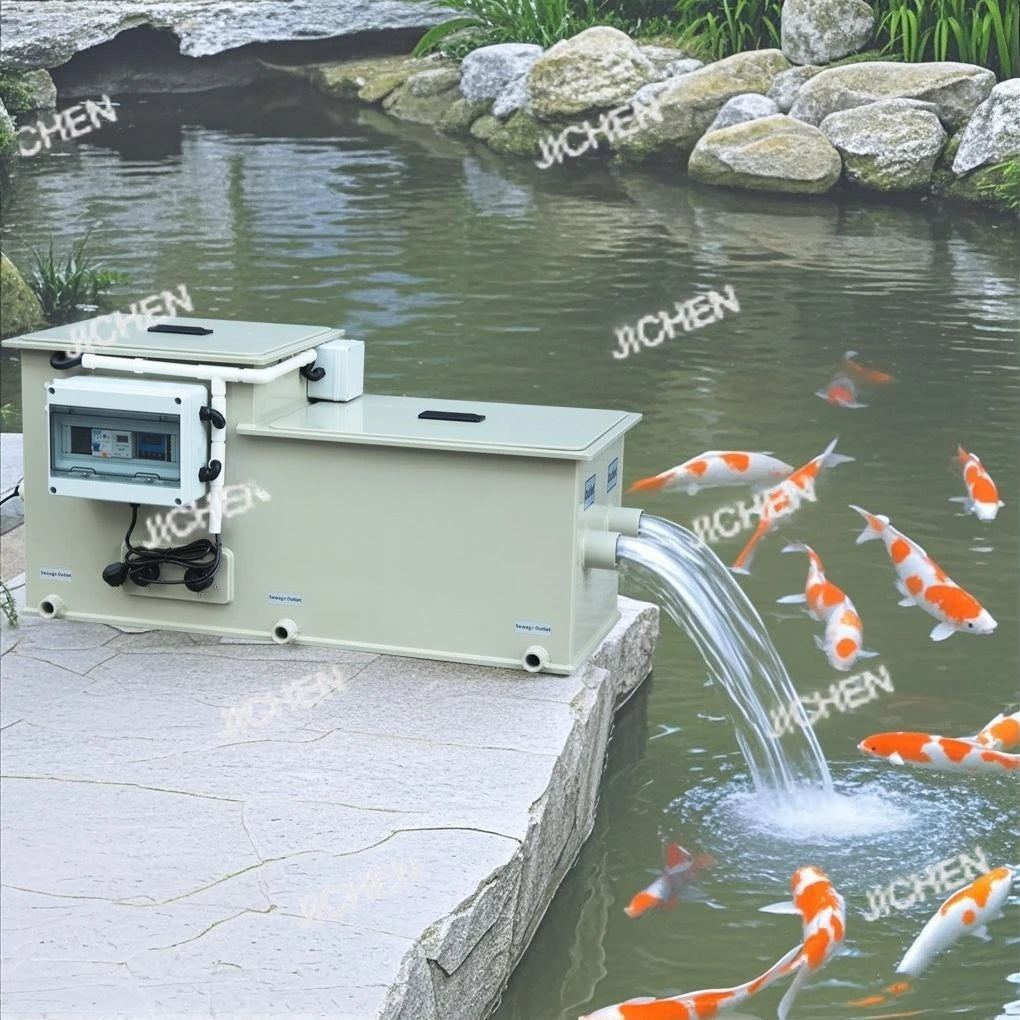 Home Garden 5 t/h Koi Pond Filter UV Biobacteria Combined Drum Pond Filter