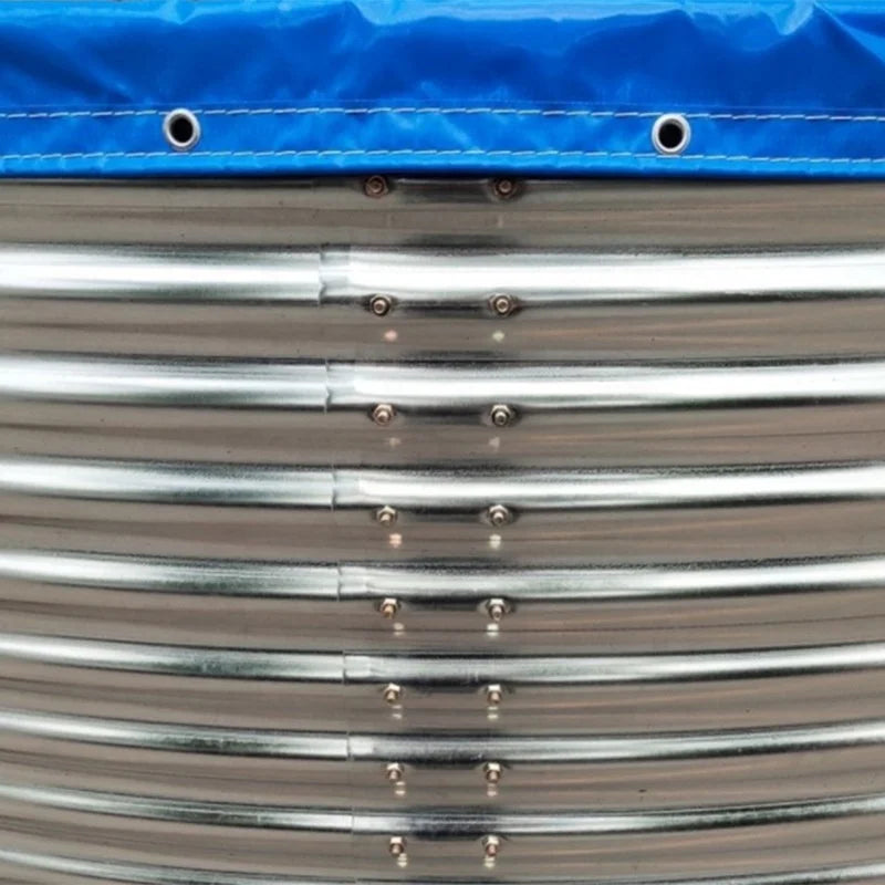 Galvanized Canvas Pond Large Agricultural Storage Pond High Density Aquaculture Pvc Tarpaulin Fish tank Farming