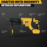 DeWALT 3-in-1 Hand-held Rotary Hammer Lithium Electric Hammer Impact Drill Brushless Cordless 20V Brushless Motor
