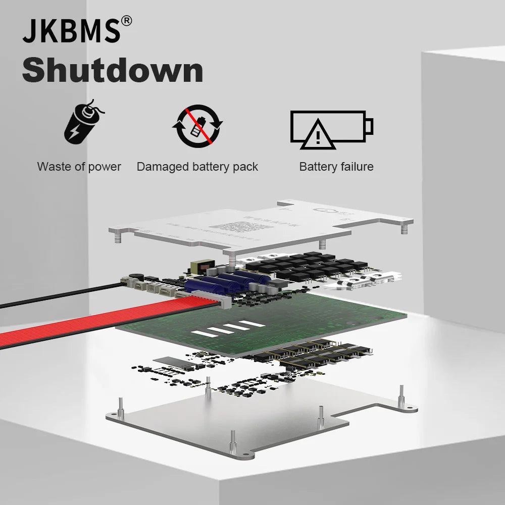 JKBMS JIKONG SMART BMS 4S 5S 6S 7S 8S 12V 24V BATTERY WITH 2A ACTIVE BALANCE HEAT FUNCTION ON SALE