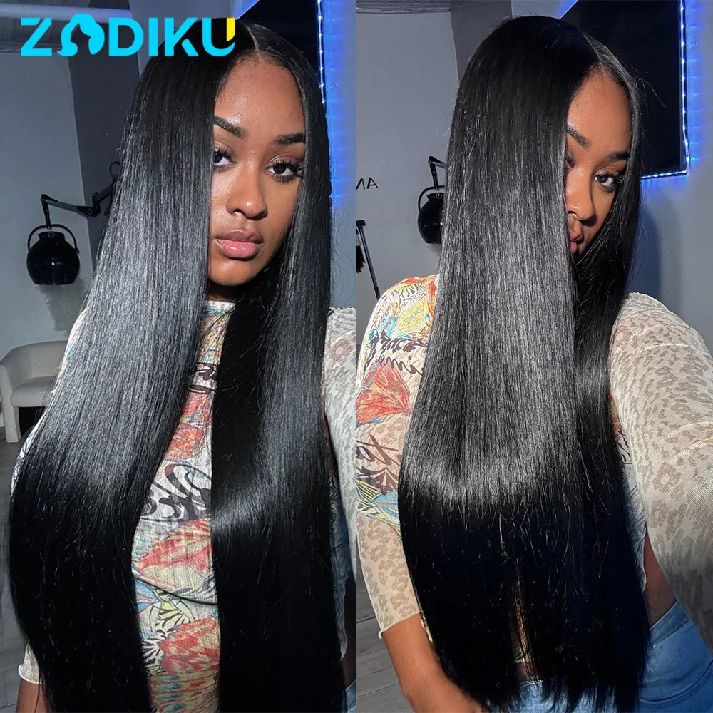 13x6 Ear To Ear HD Transparent Lace Front Wig 12-30inch Silky Straight